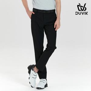 [듀빅]듀빅 남성 스판 심볼 와펜 밴딩 골프바지 DF1MPT301BK