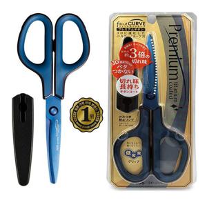 플러스 프리미엄 티타늄코팅 가위 SC-175STN 블루 티타늄 티타늄가위 문구 문구가위 학생가위 어린이가위