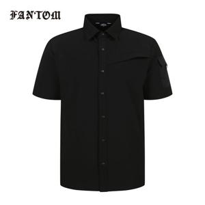 [팬텀] 남성 트리코트 펀칭 반팔 셔츠