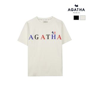 아가타 남녀공용 3색로고 스코티 반팔 티셔츠 AGT136-106
