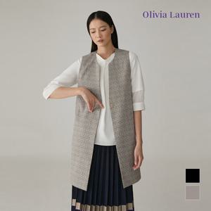 [올리비아로렌] 린넨 트위드 베스트_VOCQCXM3211