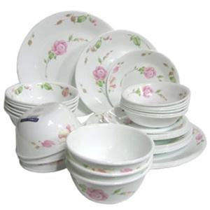 코렐 장미 홈세트 34개 식기 그릇 공기 대접 신혼 식기세트 신혼부부그릇 예쁜그릇 그릇세트 신혼홈세트 혼