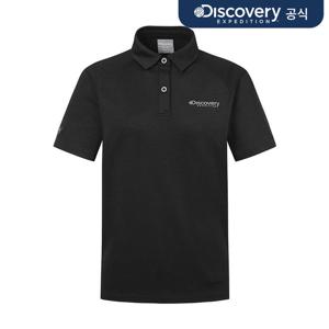 [디스커버리] 여성 라글란 UV차단 카라티 (BLACK) DWTS6B053-BKS