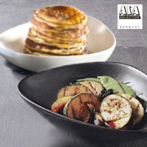 (독일 아사셀렉션) 쿠바 스톤+크림 접시 2P세트 (구오메 27cm 쿠프 중) 플레이팅접시 플레이트그릇 플레이