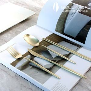 (포르투칼 벨로아이녹스) 스피릿 티타늄 샴페인 디너 수저 커트러리 4종세트 (무광) 스텐레스 깔끔한수저세