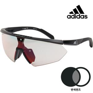 아디다스 스포츠 변색 선글라스 등산 라이딩 러닝 투명 레드 미러 고글 SP0015 01C
