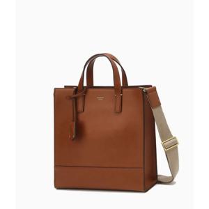 [헤지스ACC] 브라운 로고배색 공용 토트백 HJBA5F886W3