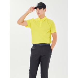 [볼빅어패럴] 남성 골프 입체패턴 메쉬 제에리 반팔 티셔츠 VMTSP422_YE