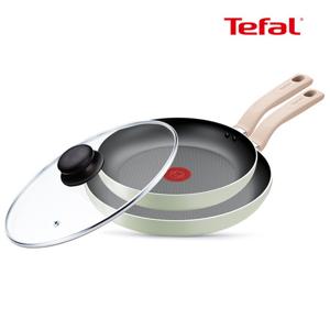 테팔 인덕션 민트 세이지 3종(팬24+28+유리뚜껑28)