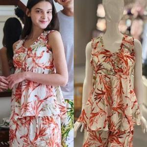 [비너스 란제리] 브라착용없이 입는 바캉스 리조트룩 레드 하와이안 홈웨어 상의단품(VEV3923F) VEV3923F0000