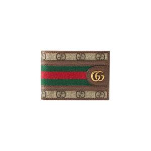 구찌 오피디아 GG 슈프림 미니 지갑 베이지 에보니 597610-96IWT-8745