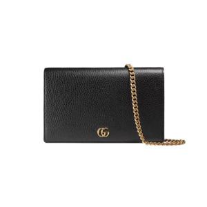 구찌 GG 마몽 레더 미니 체인백 블랙 497985-CAO0G-1000