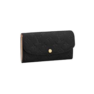 루이비통 에밀리 월렛 모노그램 앙프렝뜨 블랙 M62369
