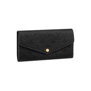 루이비통 사라 월렛 모노그램 앙프렝뜨 레더 블랙 M82257