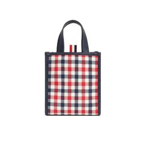톰브라운 깅엄 울 시어서커 웨빙 스트라이프 숄더 스트랩 미니 토트백 멀티컬러 FAP350A-07883-960