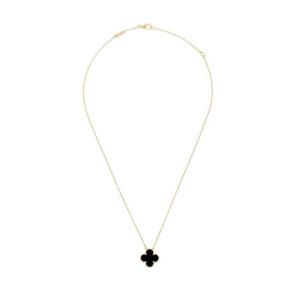 반 클리프   아펠 빈티지 알함브라 펜던트 옐로우 골드 오닉스 VCARA45800