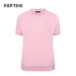 [팬텀] 여성 트리코트 시보리 라운드 반팔티셔츠