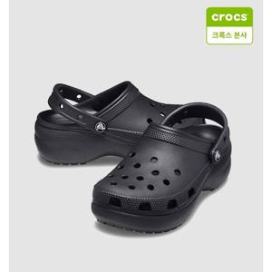 [크록스 본사] 클래식 플랫폼 클로그 블랙 206750-001
