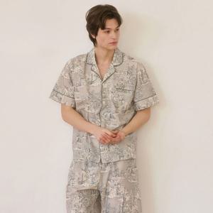 [바풀 주니어]바풀 LL5062-12 남성잠옷 여름 순면 파자마 투피스 잠옷 상하