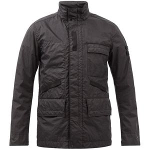 26 SS 스톤 아일랜드 콤파스 와펜 하이넥 버튼 집업 테크 필드 자켓 761540123 V0029