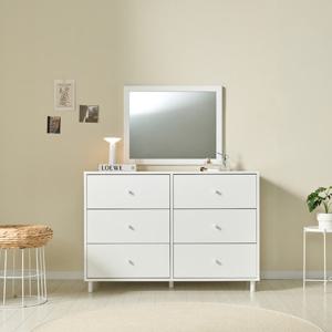 트리빔하우스 엘라 속깊은 칸막이 와이드 3단 6칸 서랍장 E0등급 (착불)