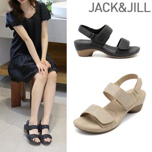 잭앤질 샤이닝 찍찍이 쿠션 샌들(JB5312)