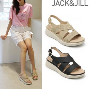 잭앤질 앤틱펀칭 버클샌들(JB5315)