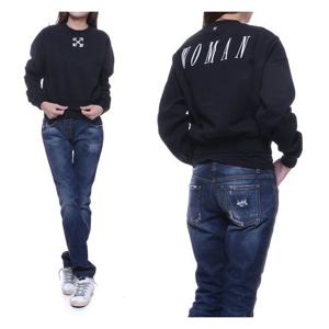 [오프화이트]20SS 여성 크롭 맨투맨 (OWBA026S20FLE004_1001_20S