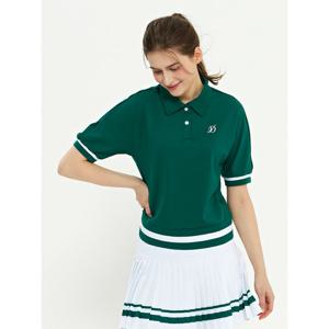 [듀빅]듀빅 여성 가오리핏 블루종 반팔티셔츠 DD2WTS105GN