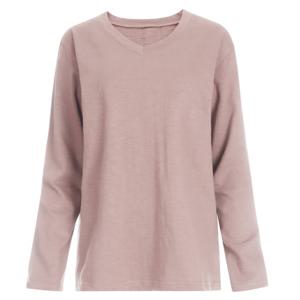 [샵앤]여성 국산 사계절 V넥 슬라브 긴팔 티셔츠 DAI-WSH-1056-