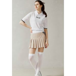 [듀빅]듀빅 여성 페이크 플리츠 주름 랩스커트 DC2WPT013