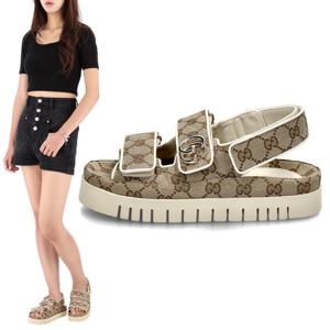 25SS 구찌 GG 슈프림 벨크로 스트랩 샌들 816630 FAD9F 9753
