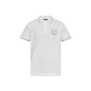Versace 진스 꾸뛰르 로고 자수 폴로 셔츠 78GAGT00CJ01T G03 TP934968791