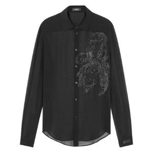 26 SS 베르사체 바로코 리프 자수 셔츠 10183581A12989 TP432019078