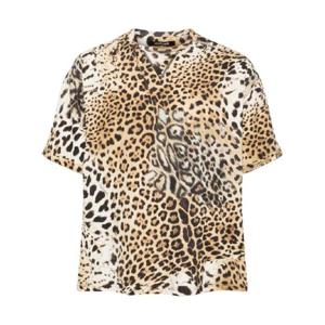 26 SS 로베르토 카발리 재규어 프린트 티셔츠 SRT62E3PH91 TP432103705
