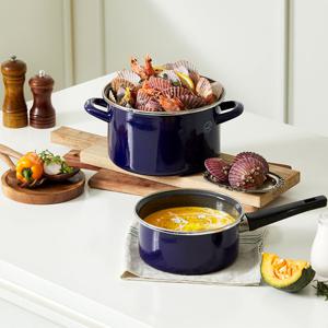 콕스타 비엔나 블루 케라믹 곰솥냄비 24CM