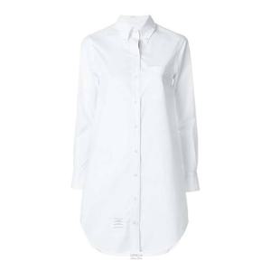 톰브라운 솔리드 포플린 셔츠 원피스 화이트 FDS002E 03113 100