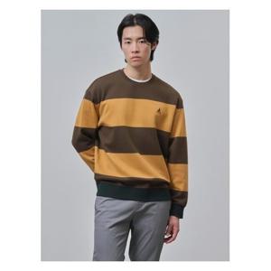 [빈폴멘]볼드 스트라이프 스웨트 셔츠 - 브라운 (BC4841C08D)