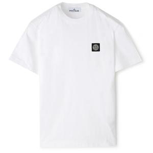 24FW 스톤 가슴패치 라운드 반팔티 화이트 811524113 A0001