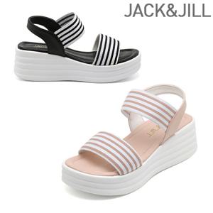 잭앤질 스트라이프 밴딩 플랫폼 샌들(JB5332)