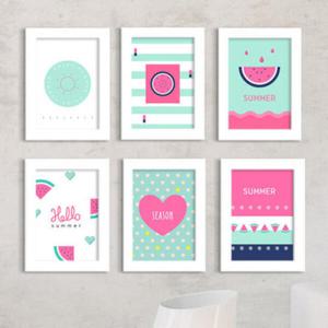 아트박스/꾸밈 cu336-컬러풀썸머아트_후르츠_액자세트