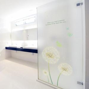 아트박스/낭만창고 ncdr046-민들레 홀씨-샤워부스 유리문시트지