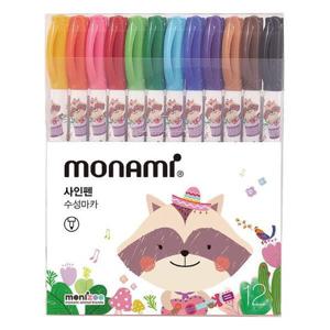 아트박스/오피스큐 모나미 모니주 사인펜 12색 핑크