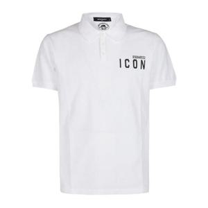 Dsquared2 아이콘 프린트 폴로 셔츠 S79GL0001S22743 100 TP935842070