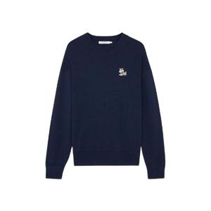 메종 키츠네 드레스드 폭스 패치 릴렉스드 점퍼 네이비 KM00503KT1036-P480