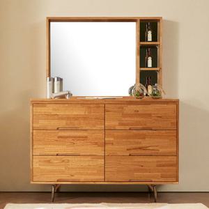 누리 참죽나무 원목 수납 화장대 콘솔 거울 포함 (착불)