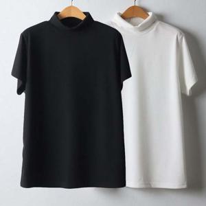 빅사이즈 WW 알파하이넥반팔티셔츠 J369H211 오버핏