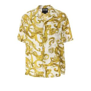 베르사체 반팔 셔츠 76GAL2B0 76UP203 G03 white gold BIANCO