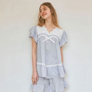 [바풀 주니어]바풀 LL5028-32 여성잠옷 부드럽고 얇은 여름 파자마 투피스 잠옷 상하