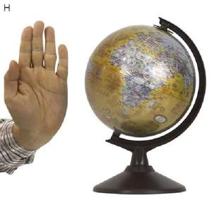 (SM)18cm 골드 오션 지구본 18-G